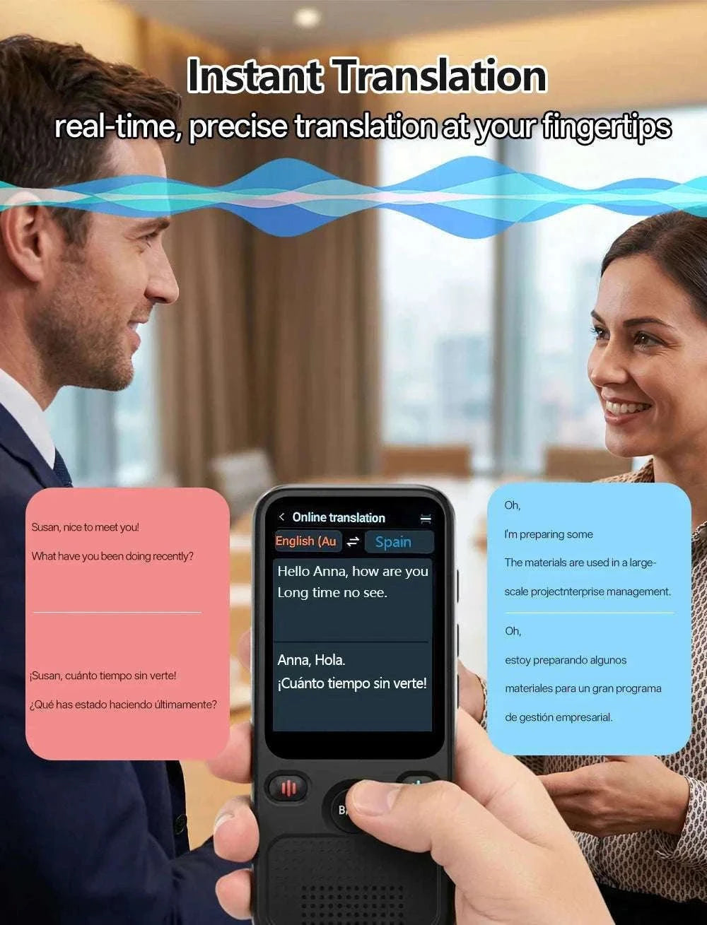 MSAI T20 160-Language Translator with Camera and Voice-T20