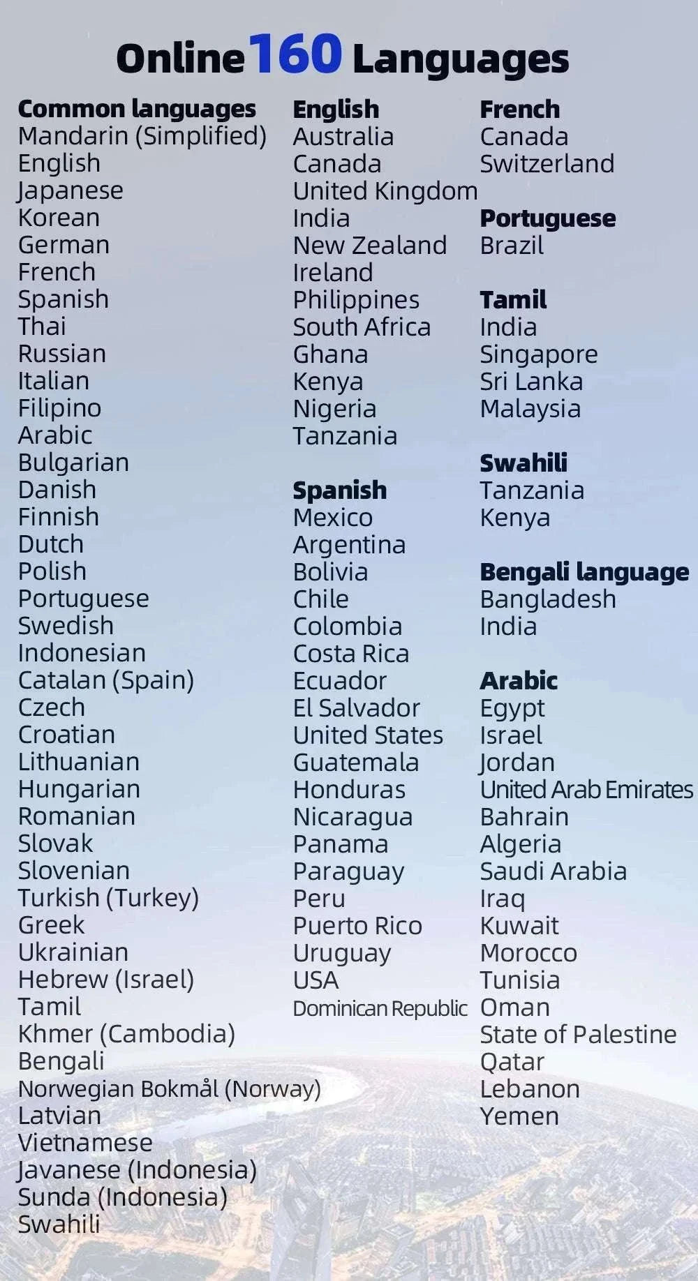 MSAI T20 160-Language Translator with Camera and Voice-T20