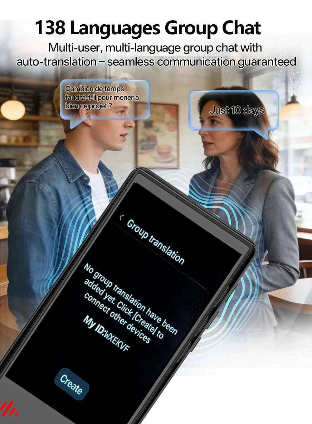 MSAI T26 Voice Translator for Travel and Cross-Language Chat-T26