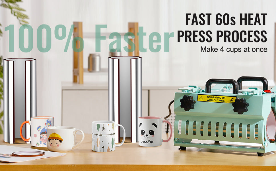 Dual Station Tumbler Heat Press Machine for 11-30 oz Cups
