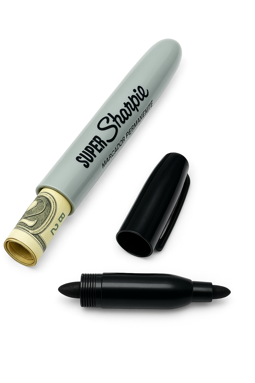 Multi-Function Hidden Compartment Marker Pen