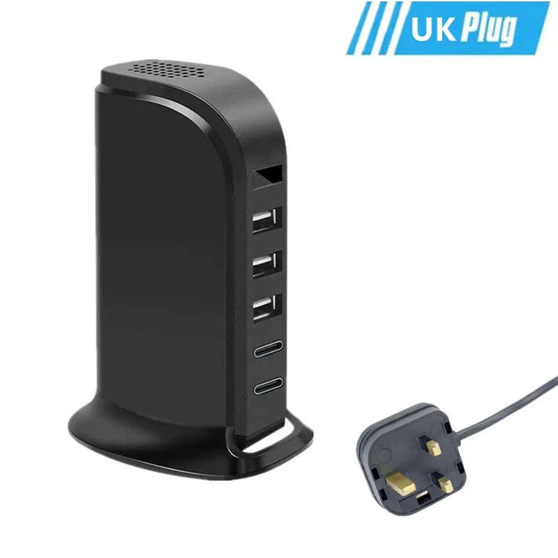 Multi‑Function WiFi Power Strip with HD Security Camera-EU plug / Add 128GB card