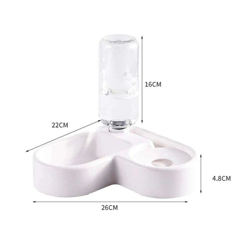 Multi-Functional Pet Bowl for Food and Water in One Setup-M