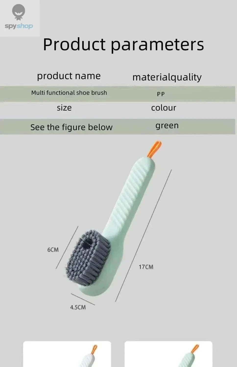 Multi Functional Shoe Brush-White