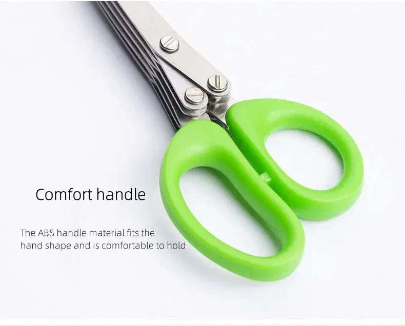 Multi-Functional Stainless Steel Kitchen Scissors-5 Layers
