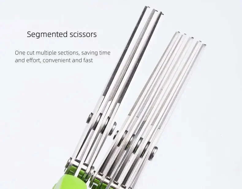 Multi-Functional Stainless Steel Kitchen Scissors-5 Layers