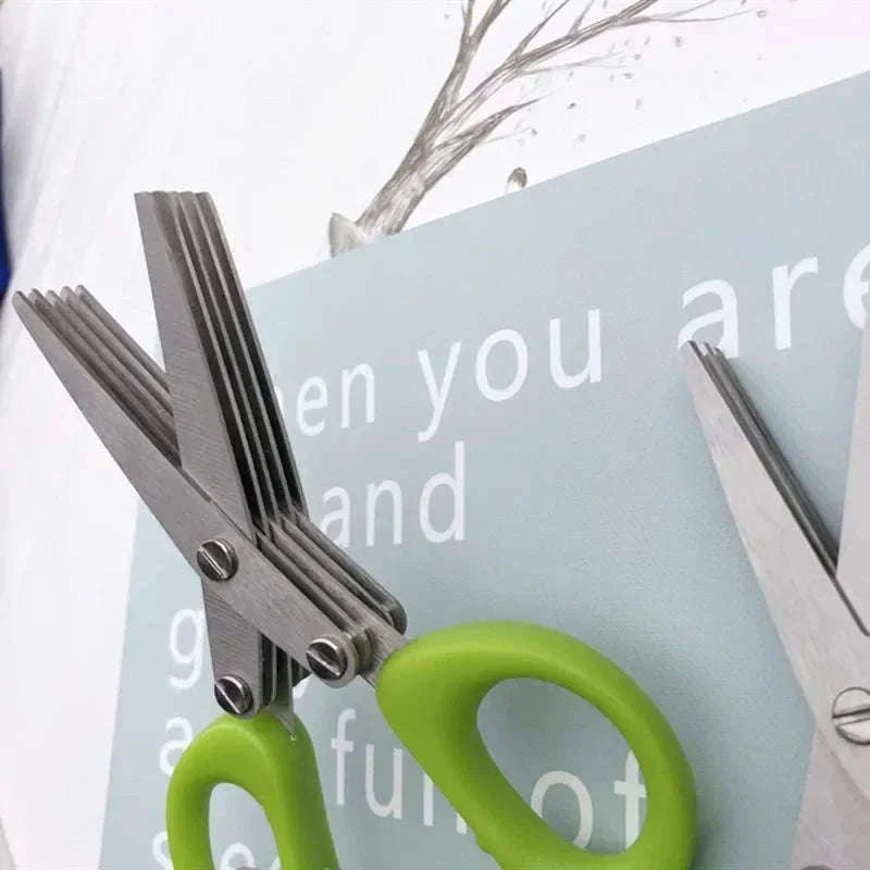 Multi-Functional Stainless Steel Kitchen Scissors for Faster Prep-5 Layers