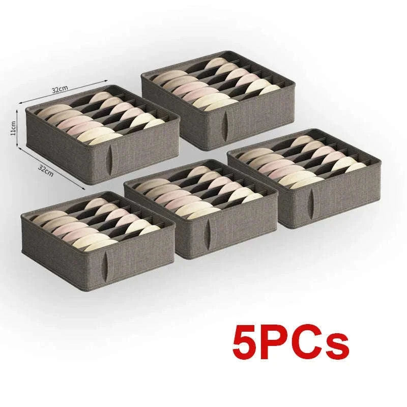 Multi-Grid Storage Organizer Box for Drawers and Cabinets-6 cell