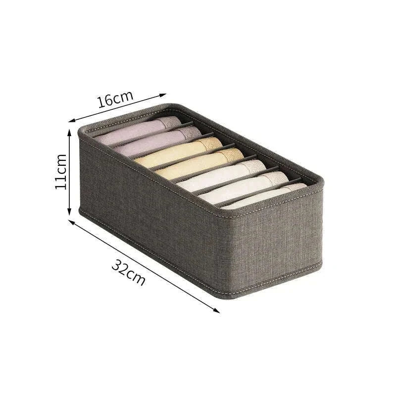 Multi-Grid Storage Organizer Box for Drawers and Cabinets-6 cell