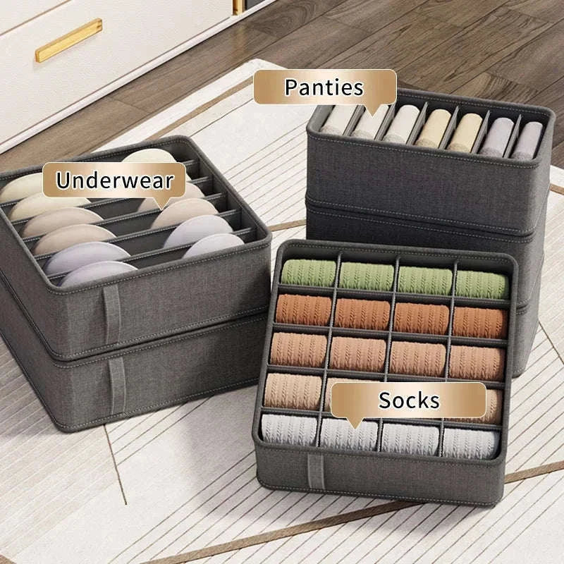 Multi-Grid Storage Organizer Box for Drawers and Cabinets-6 cell