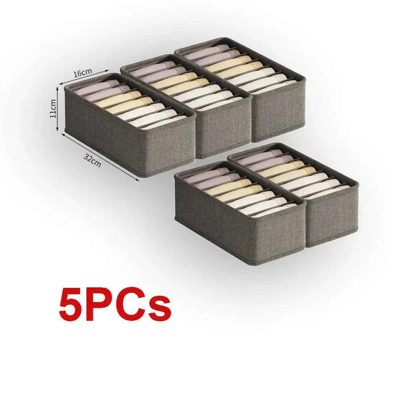 Multi-Grid Storage Organizer Box for Drawers and Cabinets-6 cell