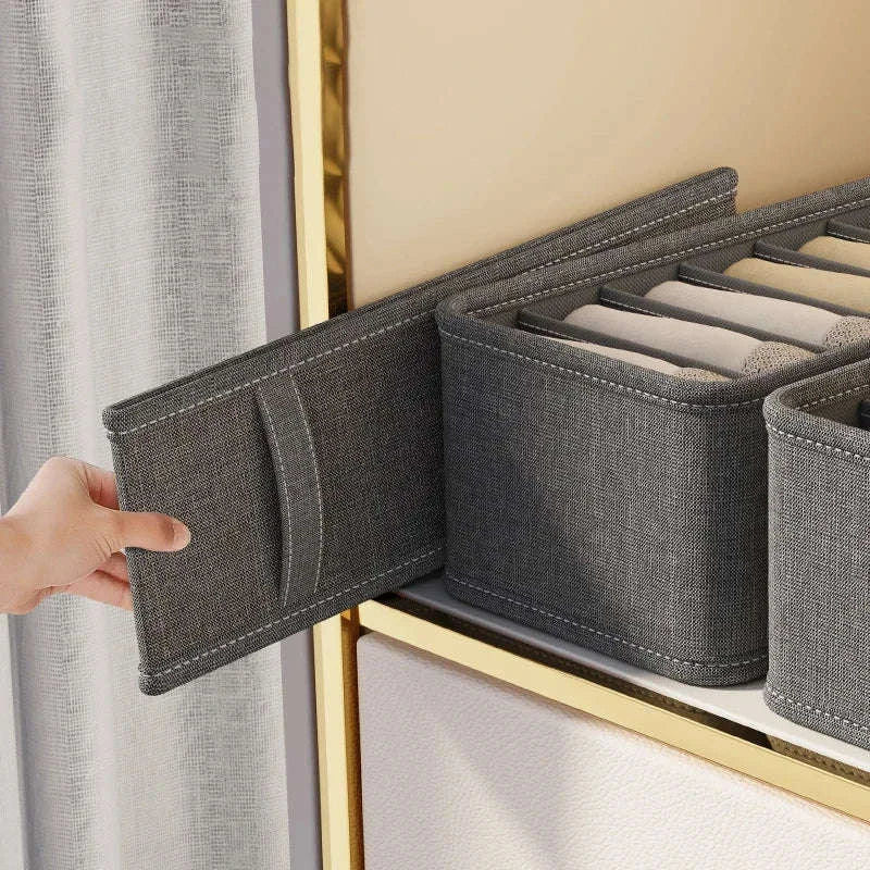 Multi‑Grid Storage Organizer Box for Drawers and Cabinets-6 grids(3 pcs)