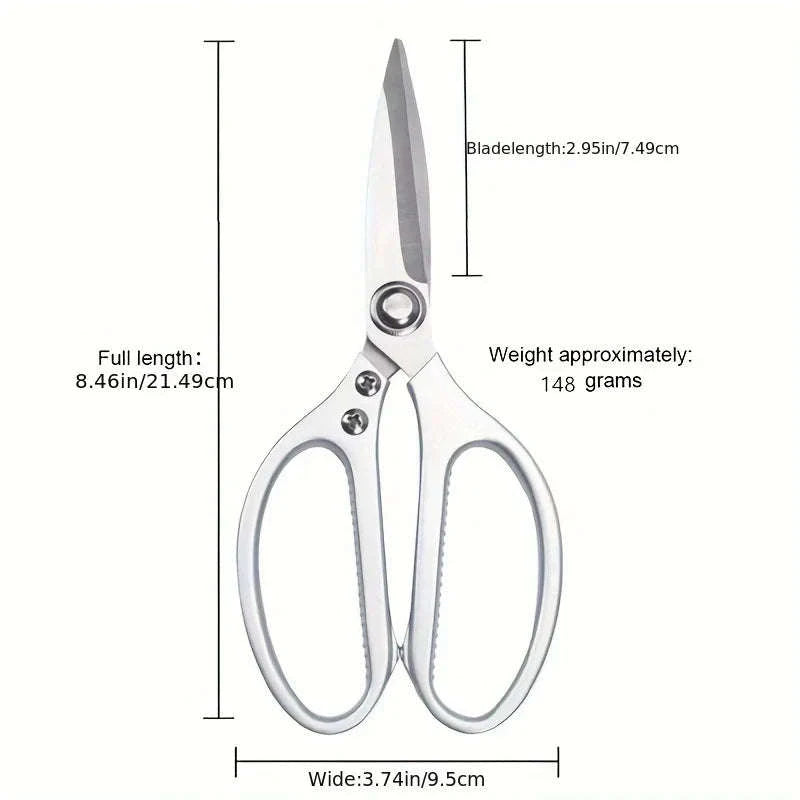 Multi-Purpose Stainless Steel Kitchen Shears for Everyday Cooking-1pc