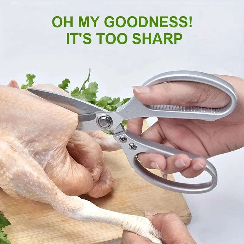 Multi-Purpose Stainless Steel Kitchen Shears for Everyday Cooking-1pc