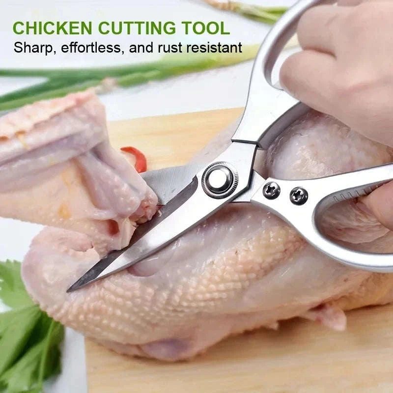 Multi-Purpose Stainless Steel Kitchen Shears for Everyday Cooking-1pc
