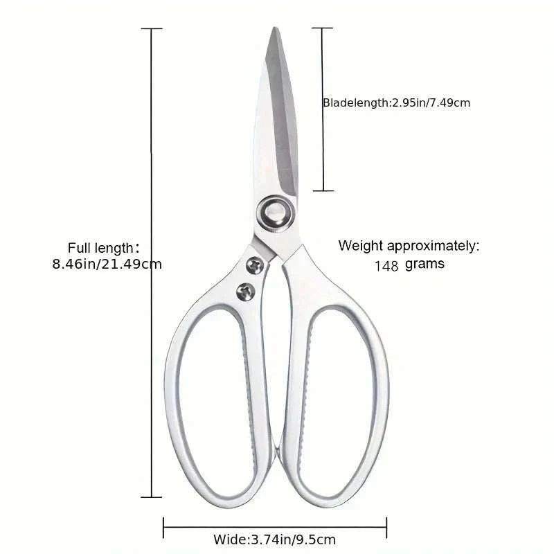 Multi-Purpose Stainless Steel Kitchen Shears for Everyday Cooking-1pc