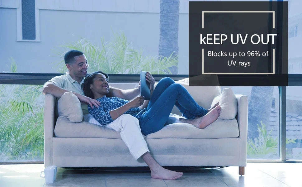 Multi-Size One Way Mirror Window Film for Privacy-Silver-silver / 90x500 cm