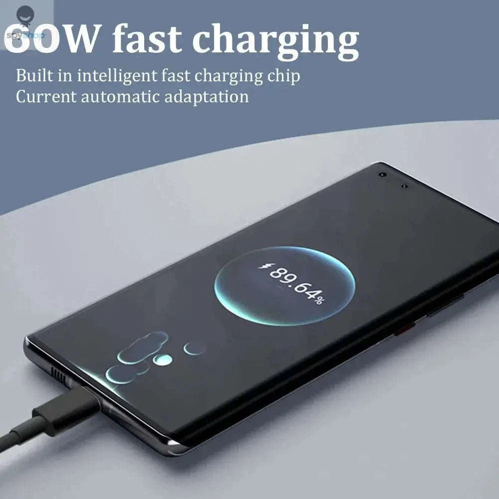 Multi USB Charging Adapter Cable Kit with 65W Fast Charging-black