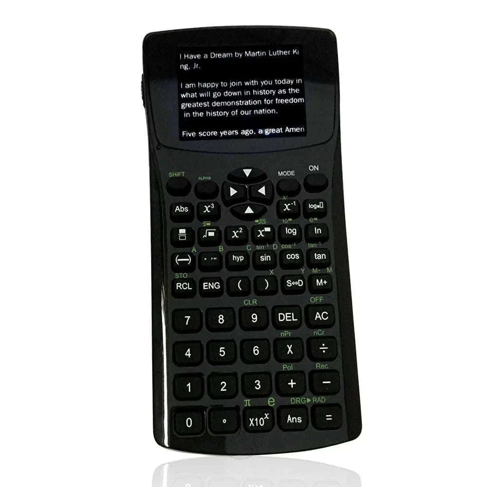 Multifunction Calculator with E‑Book Reader, Video & Music Player-black / 4GB