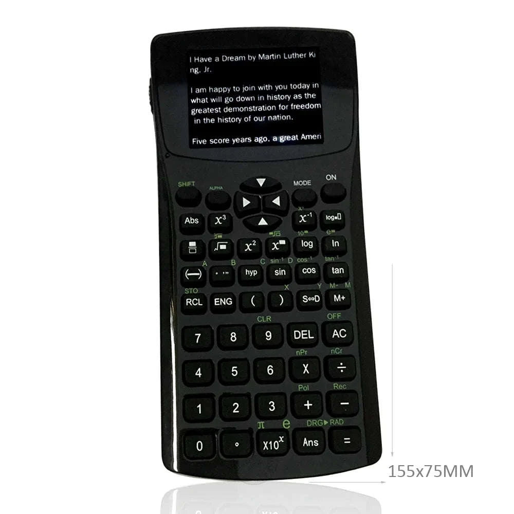 Multifunction Calculator with E‑Book Reader, Video & Music Player-black / 4GB