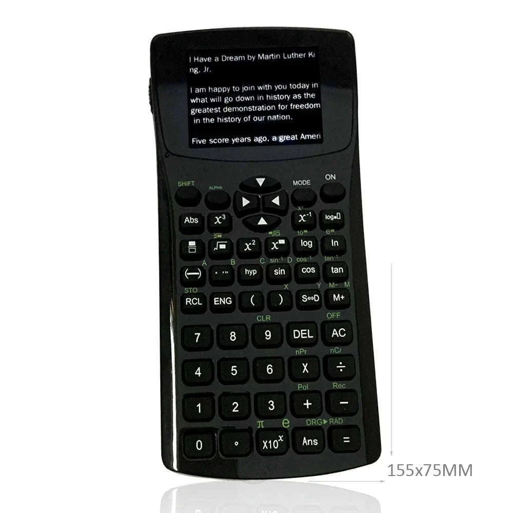 Multifunction Calculator with E‑Book Reader, Video & Music Player-black / 4GB