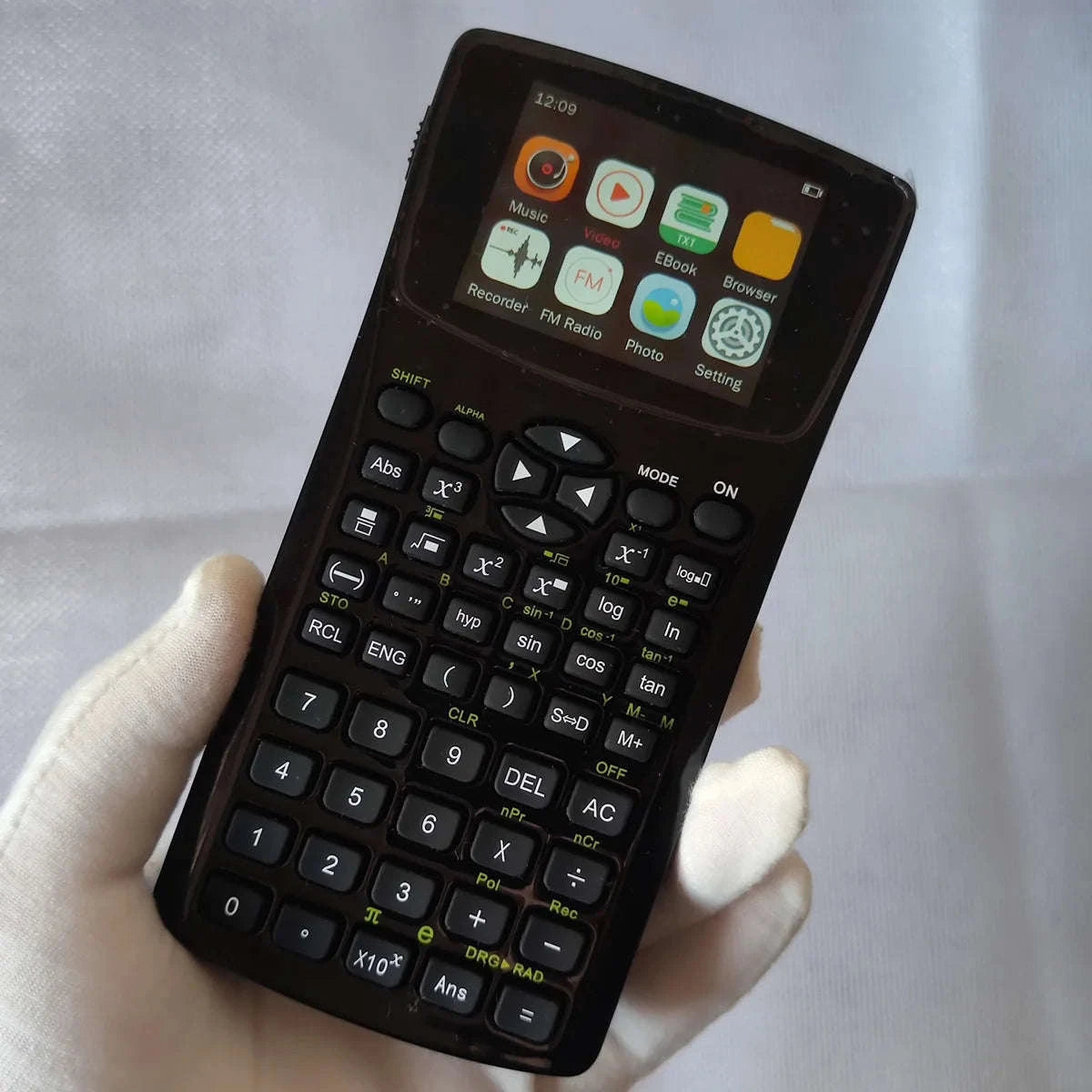 Multifunction Calculator with E‑Book Reader, Video & Music Player-black / 4GB