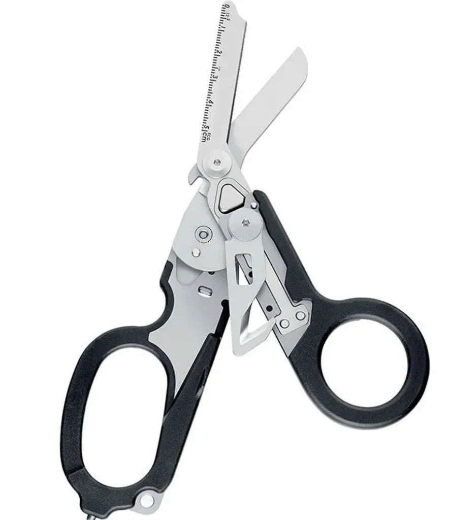 Multifunction Folding Stainless Steel Scissors-balck