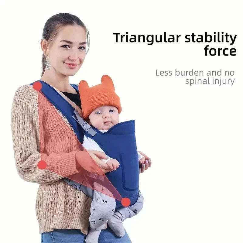 Multifunctional Baby Carrier Sling with 4 Carrying Methods-Black