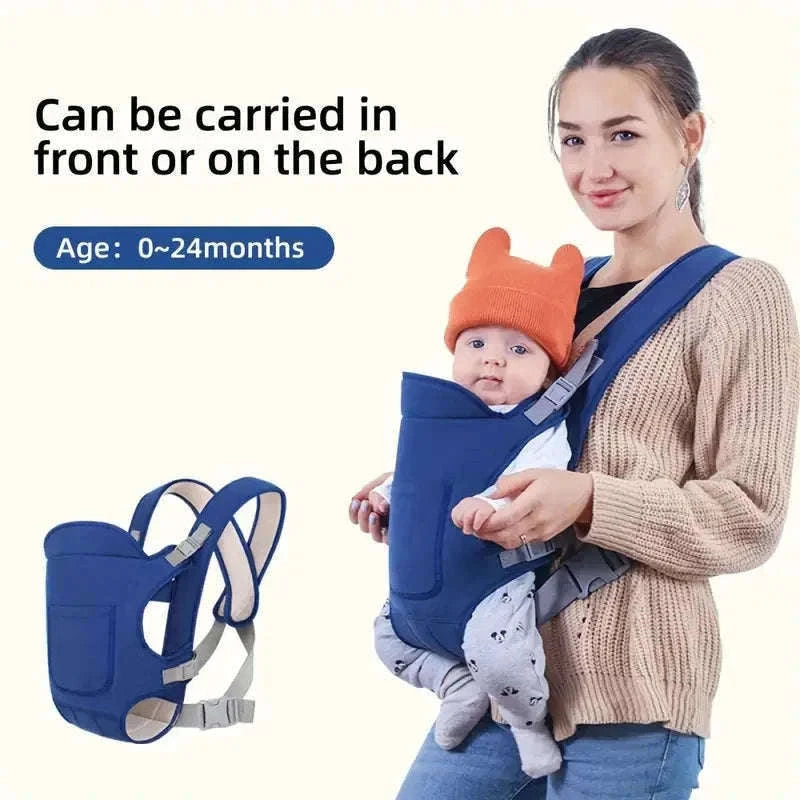 Multifunctional Baby Carrier Sling with 4 Carrying Methods-Black