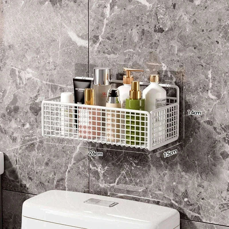 Multifunctional Bathroom Organizer for Corner Storage-Black-S-1PC