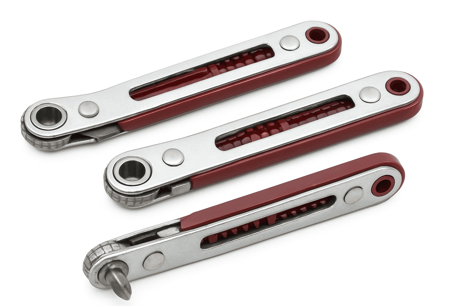Multifunctional Bidirectional Ratchet Screwdriver Tool-6.35mm / Red elbow / 46g