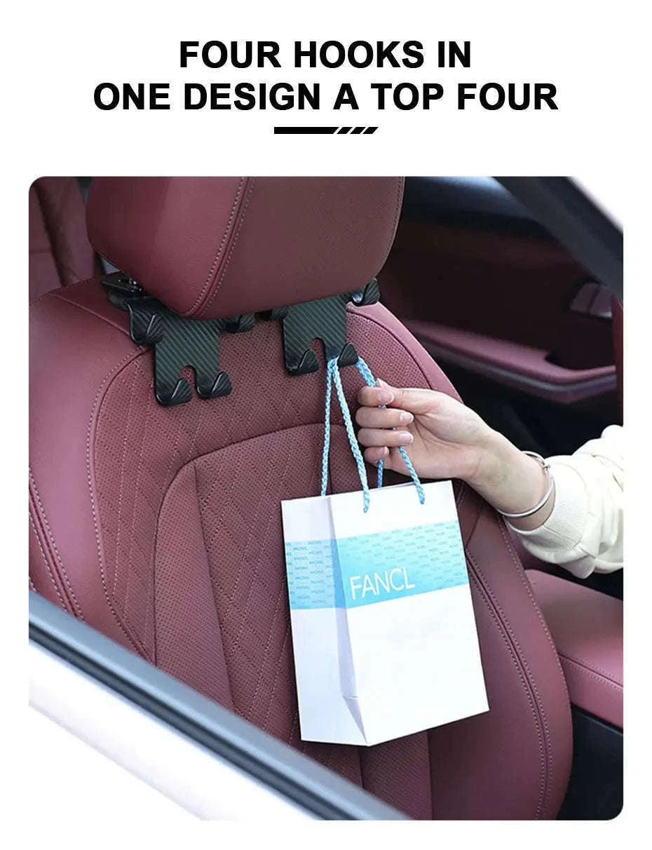 Multifunctional Car Headrest Seat Back Hook-1pc