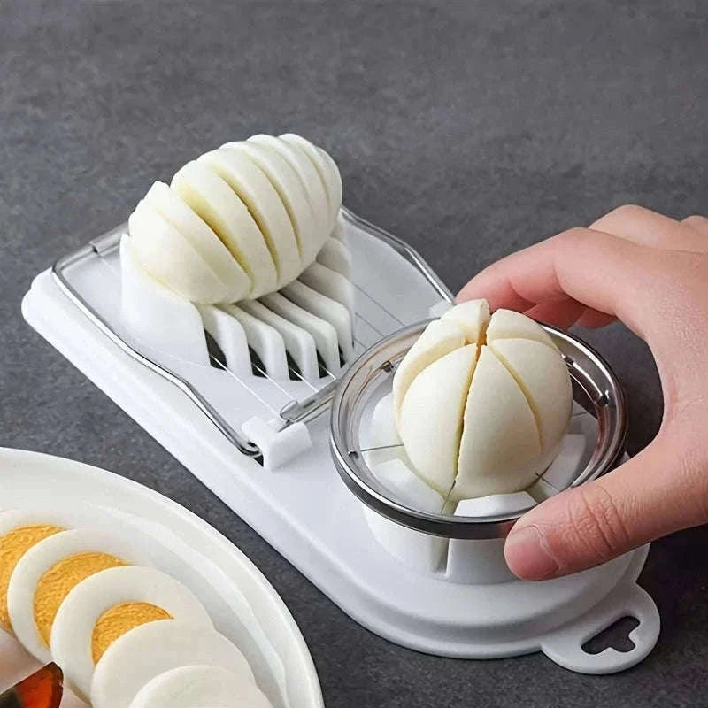 Multifunctional Egg Slicer for Clean, Even Food Prep-1PC- Red