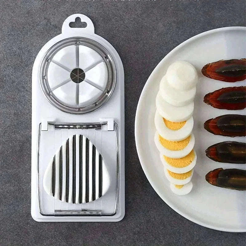 Multifunctional Egg Slicer for Clean, Even Food Prep-1PC- Red