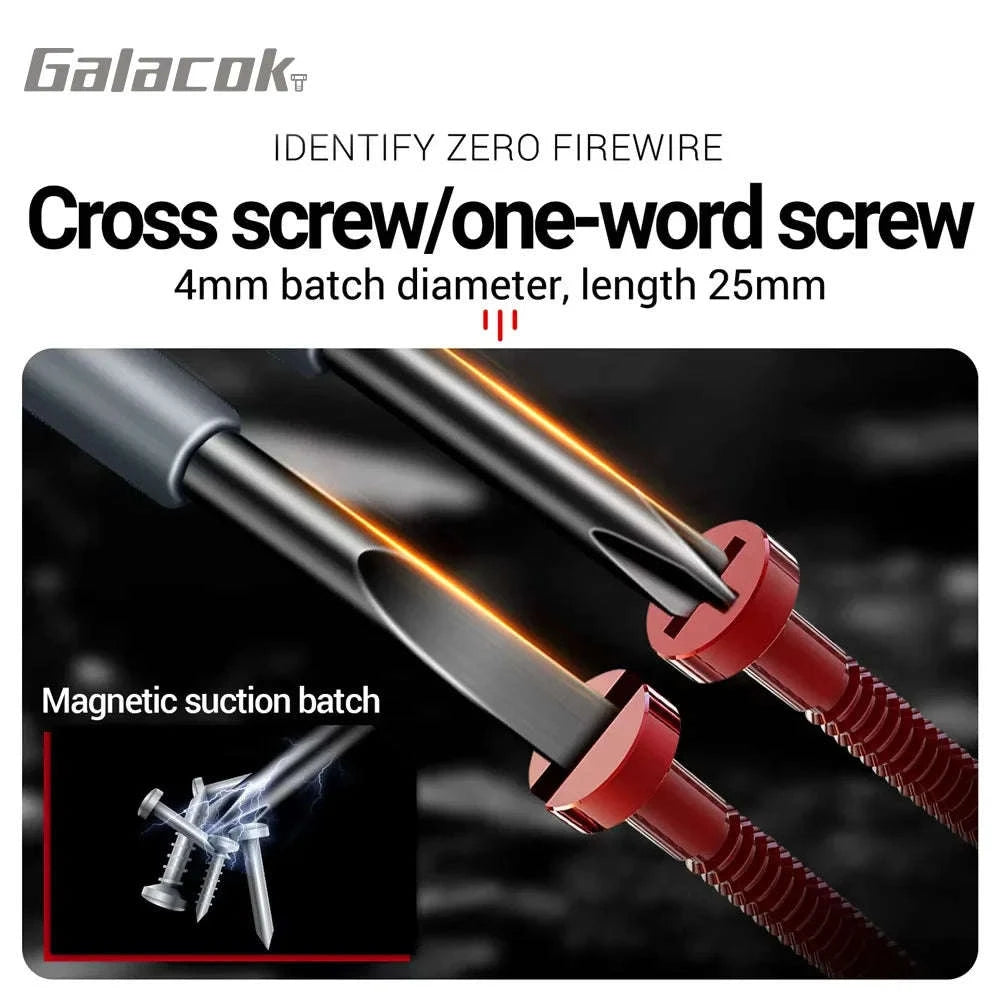 Multifunctional Electrician Test Screwdriver Voltage Tester-Grey