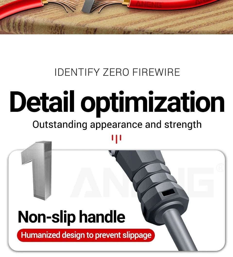 Multifunctional Electrician Test Screwdriver Voltage Tester-Grey