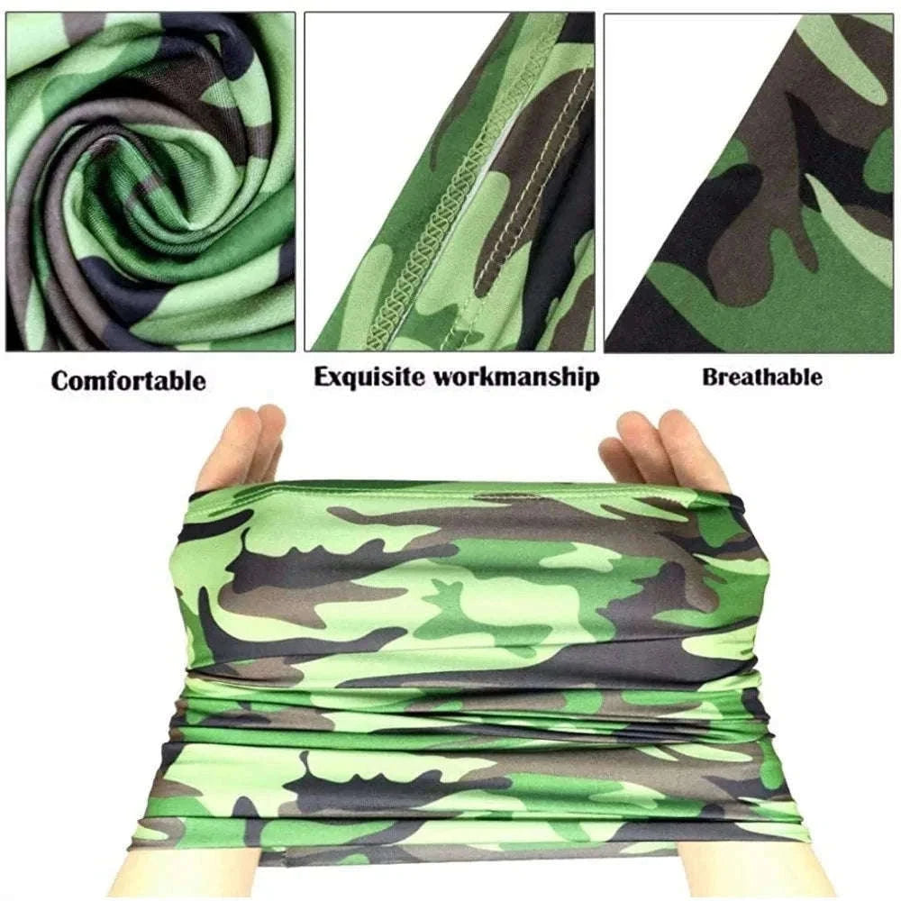 Multifunctional Headwear Bandana Scarf for Cycling and Outdoor Use-F