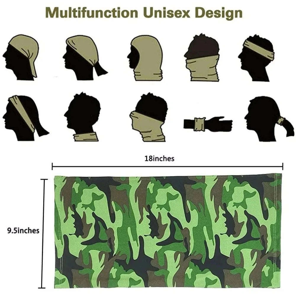 Multifunctional Headwear – Versatile Cycling Bandana Scarf-F