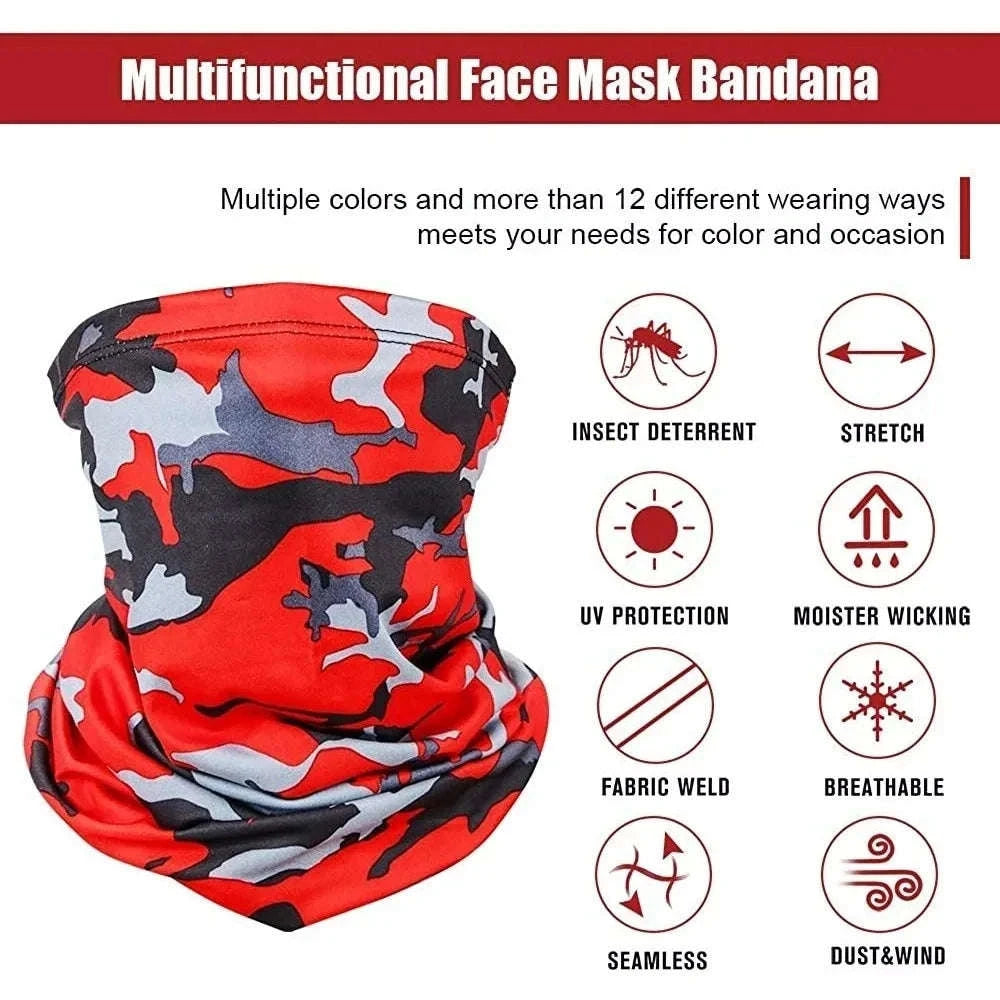 Multifunctional Headwear – Versatile Cycling Bandana Scarf-F