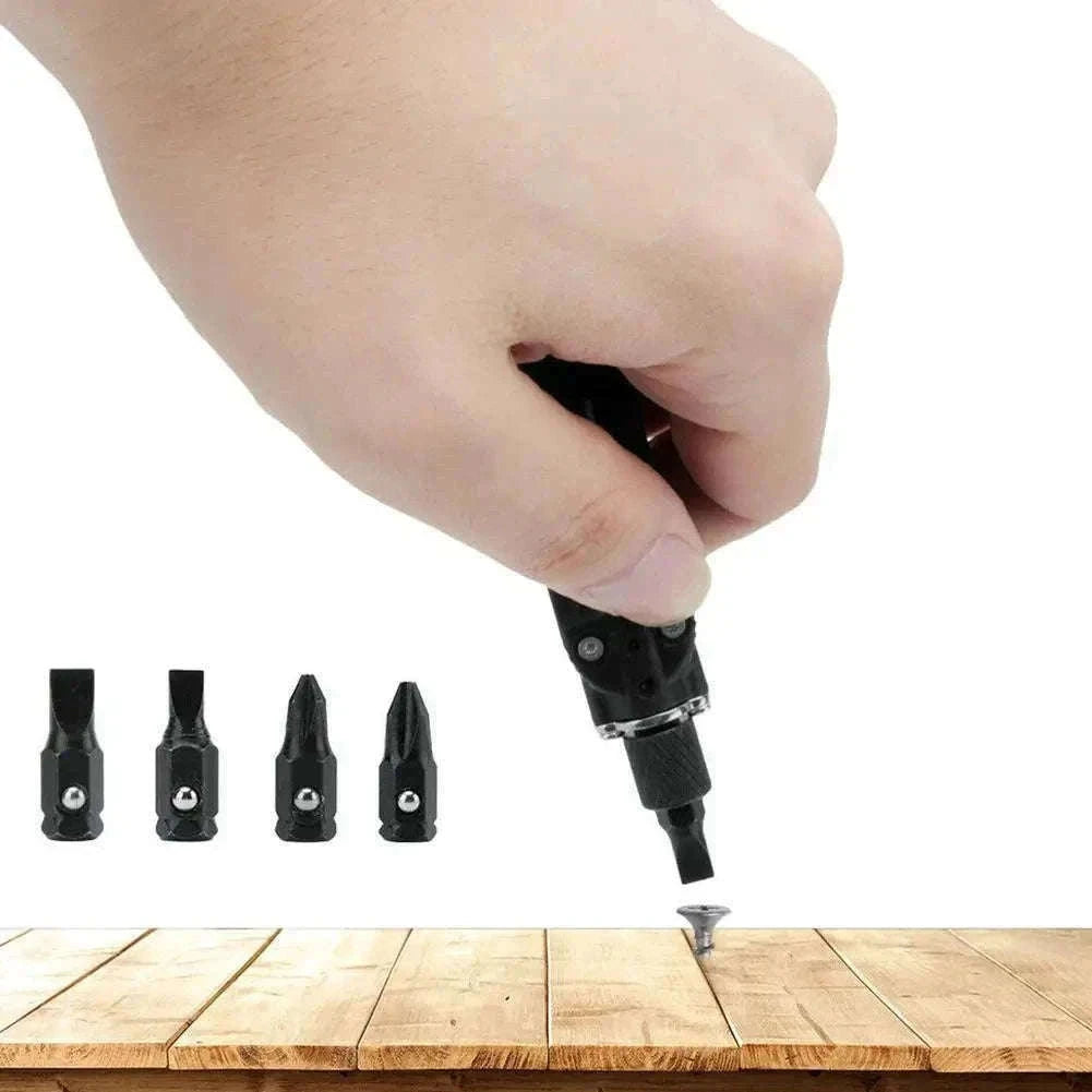 Multifunctional Mini Screwdriver Keychain Tool with LED Light-1 PCS