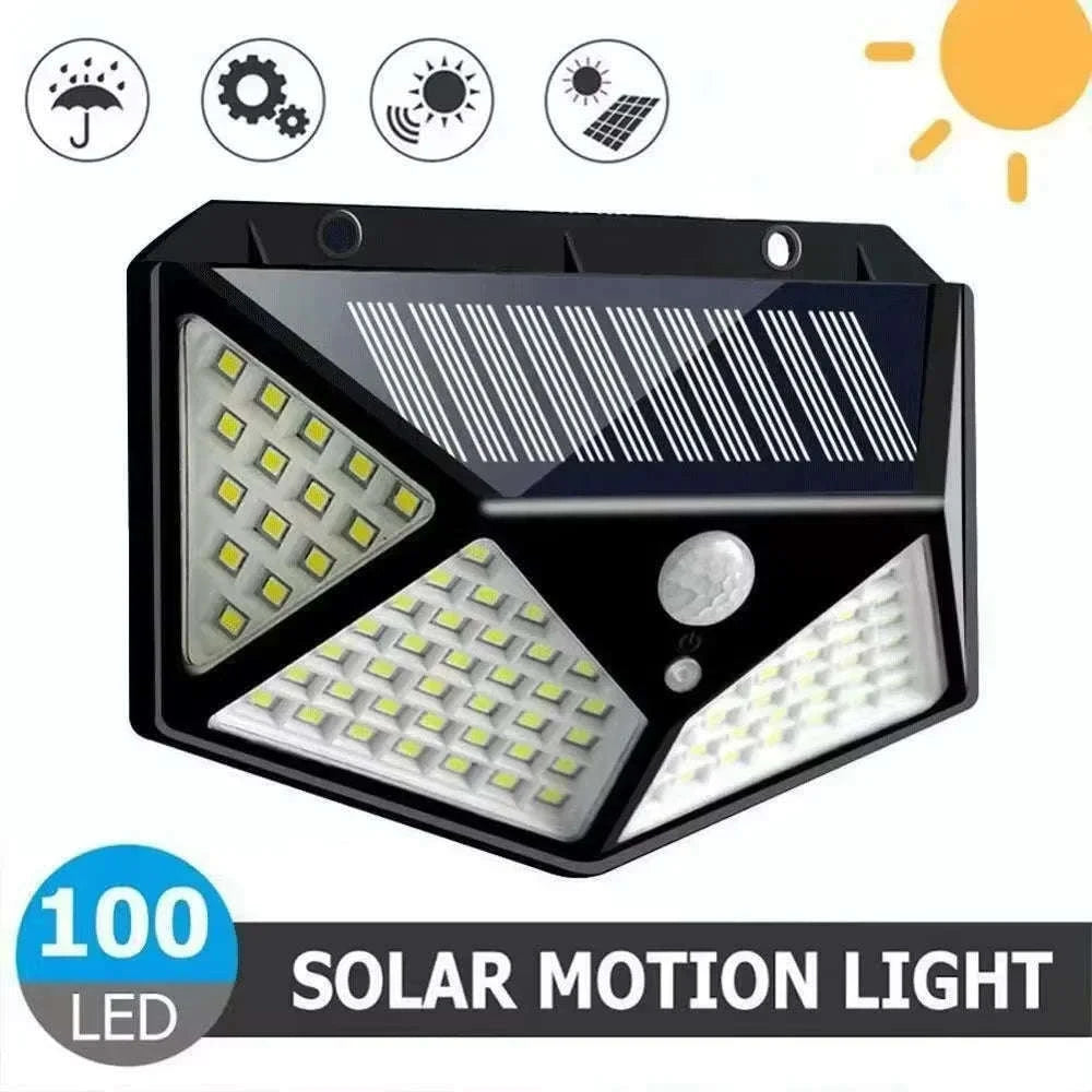 Multifunctional Solar Lamp with Motion Sensor for Outdoor Spaces-100 LED