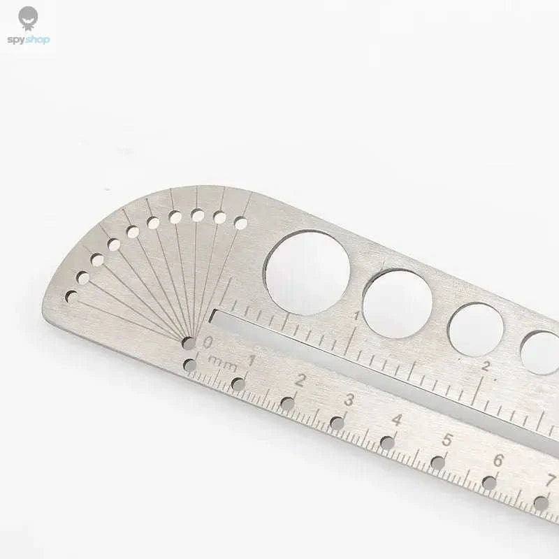 Multifunctional Stainless Steel Angle Protractor Ruler-Default Title