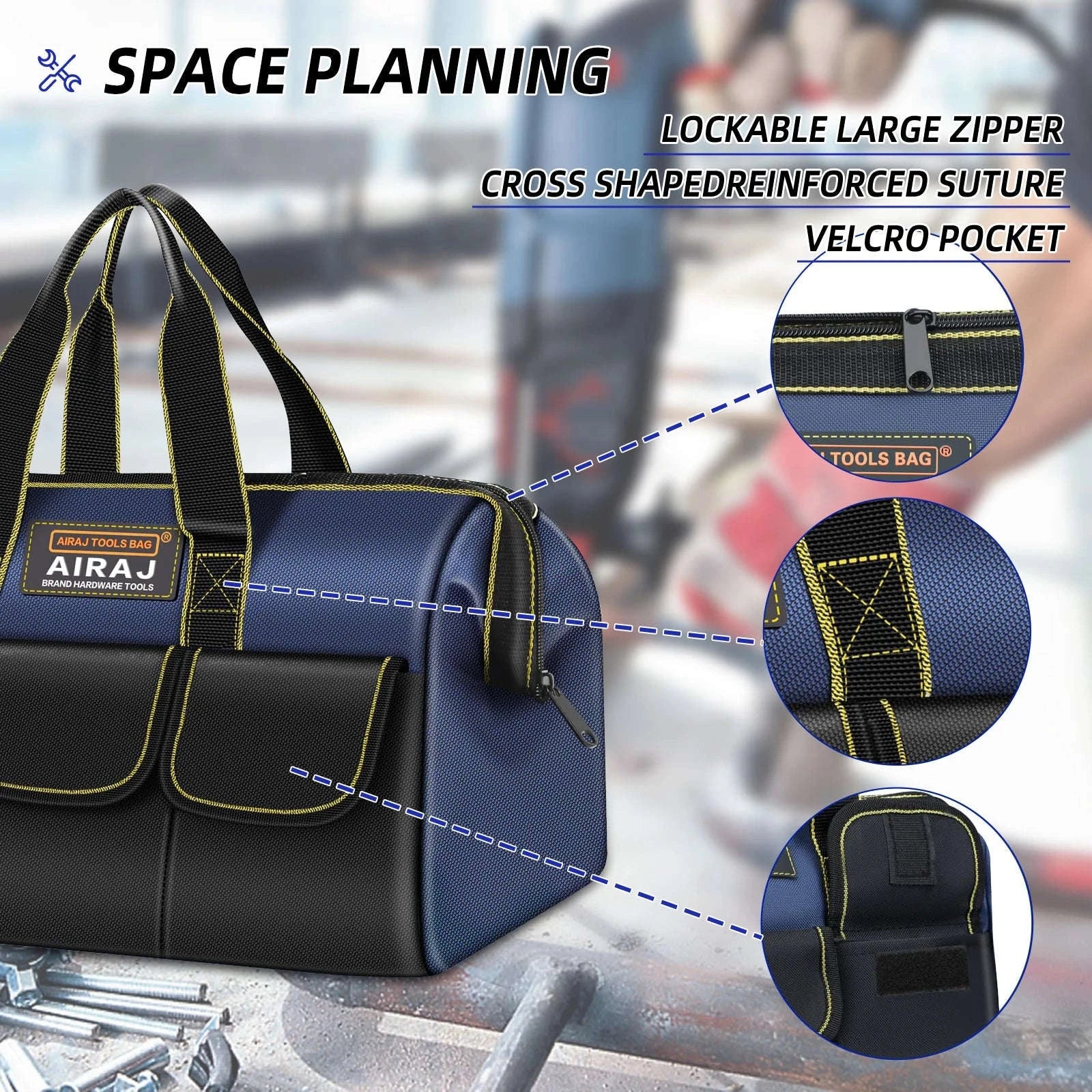 Multifunctional Tool Bags – High‑Capacity Durable Worksite Storage-3415