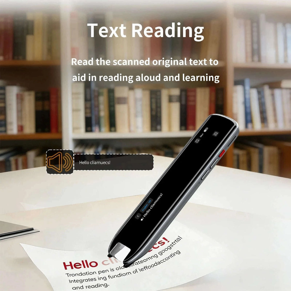 Multilingual Translation Pen Scanner with Voice Reading for Travel-S60Pro / China Mainland