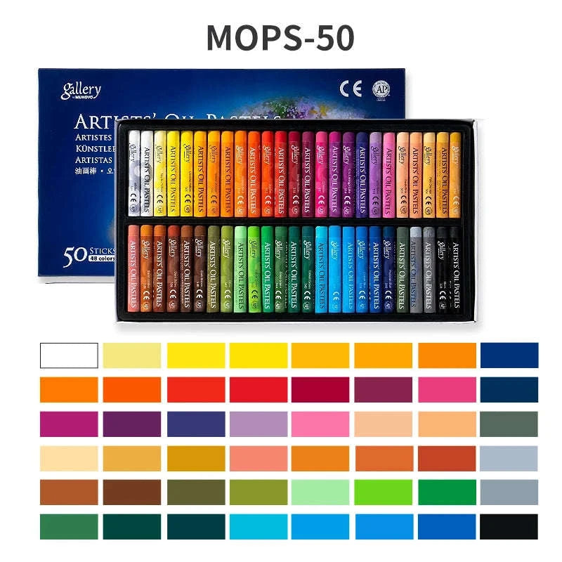 MUNGYO Artist Soft Oil Pastel Set-50 colors