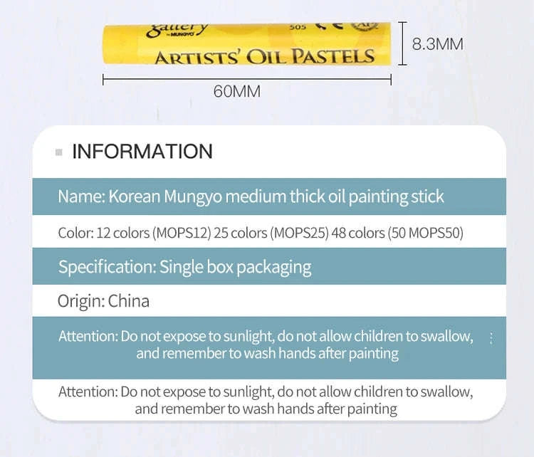 MUNGYO Artist Soft Oil Pastel Set-50 colors