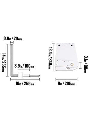 Murphy Bed Hardware Kit for Queen or King Wall Beds-Vertical / United States