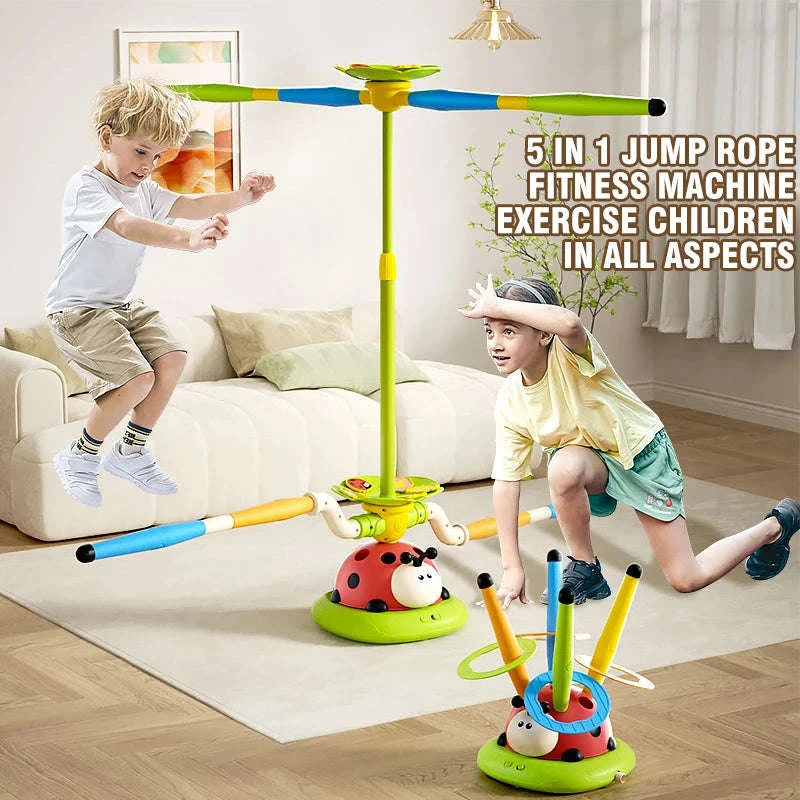 Musical Jump Sports Toy 3‑in‑1 Multifunction Activity Set for Kids-5 in 1 / China Mainland