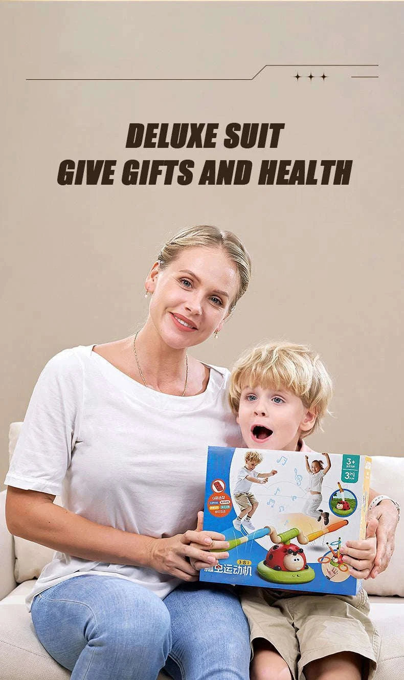 Musical Jump Sports Toy 3‑in‑1 Multifunction Activity Set for Kids-5 in 1 / China Mainland