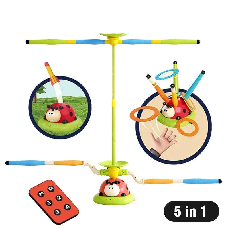 Musical Jump Sports Toy 3‑in‑1 Multifunction Activity Set for Kids-5 in 1 / China Mainland